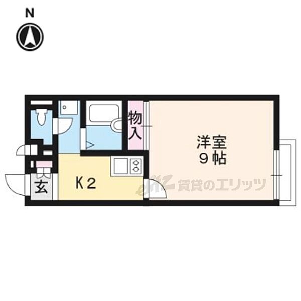 レオネクストとの 103｜京都府城陽市枇杷庄島ノ宮(賃貸アパート1K・1階・26.08㎡)の写真 その2