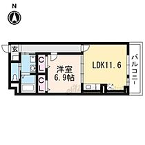 京都府京都市伏見区羽束師鴨川町（賃貸アパート1LDK・2階・47.45㎡） その2