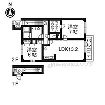 ライムフラワー・リンデン 206 ｜ 京都府木津川市州見台４丁目（賃貸アパート2LDK・2階・64.19㎡） その2