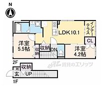 京都府久世郡久御山町佐古（賃貸アパート2LDK・1階・55.66㎡） その2