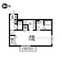 エイトキューブ A103 ｜ 京都府木津川市吐師松葉（賃貸アパート1K・1階・34.72㎡） その2