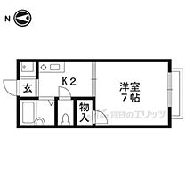 京都府京田辺市三山木南山（賃貸アパート1K・2階・19.00㎡） その2