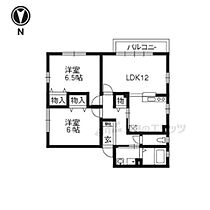 フローラ・リン 101 ｜ 京都府長岡京市井ノ内南内畑（賃貸アパート2LDK・1階・58.47㎡） その2