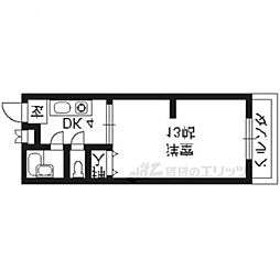 エクセレントハイツ 3階1Kの間取り