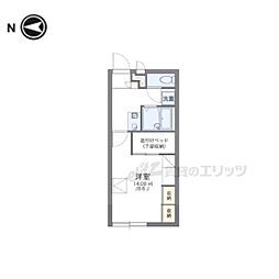 レオパレススバル 1Kの間取図画像