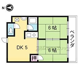 グレース16 2DKの間取図画像