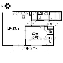 エクセラン・ソワ 1LDKの間取図画像
