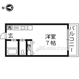 エクセレントハイム 1Kの間取図画像