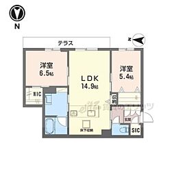 ラバンス 2LDKの間取図画像