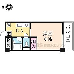 オーク長岡天神JOMO 1Kの間取図画像