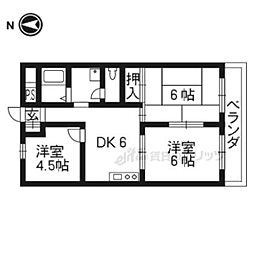 ビラキヨシ 3DKの間取図画像