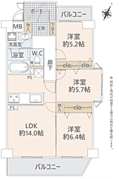 間取図画像 3LDK