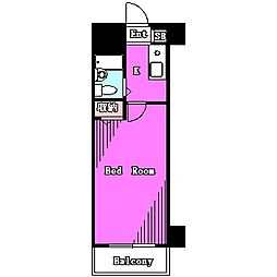 ダイホープラザ中野新橋 1Kの間取図画像