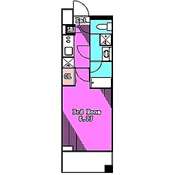 エル・グランジュテ横濱 1Kの間取図画像