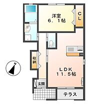 dolce（ドルチェ）  ｜ 静岡県浜松市中央区天神町（賃貸アパート1LDK・1階・46.23㎡） その2