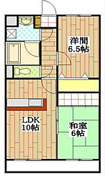グランシャリオ 2LDKの間取図画像