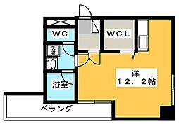 TributeCentral ワンルームの間取図画像