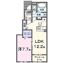 Ｃｅｎｔｅｒ　Ｖｉｌｌａｇｅ 102 ｜ 滋賀県東近江市林田町1296（賃貸アパート1LDK・1階・50.14㎡） その2