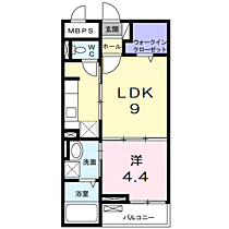 コンプリーション　アンソレイエ 103 ｜ 滋賀県東近江市東沖野１丁目3番12号（賃貸マンション1LDK・1階・34.80㎡） その2