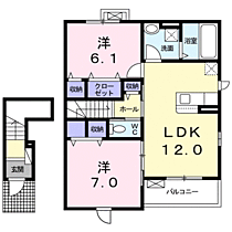 サンクチュアリＫＥＧ 204 ｜ 滋賀県近江八幡市江頭町602-2（賃貸アパート2LDK・2階・61.30㎡） その2