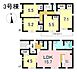 間取り：3号棟　5LDK+S　土地面積250.47m2　建物面積106.81m2