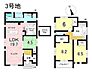 間取り：3号地　4LDK+S　土地面積199.23m2　建物面積120.90m2