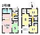 間取り：2号棟　4LDK+S　土地面積157.12m2　建物面積95.98m2