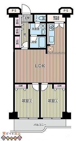 間取り 西新井大師扇スカイハイツ 2階/-