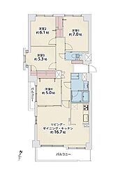 ファミール美香保公園 4LDKの間取図画像