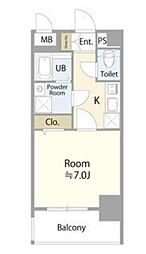 エスリード名古屋STATION WEST 9階1Kの間取り