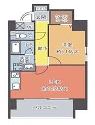 プランドール千種 2階1LDKの間取り