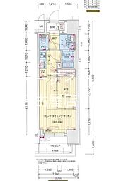 名古屋市中区橘1丁目マンション 1LDKの間取図画像