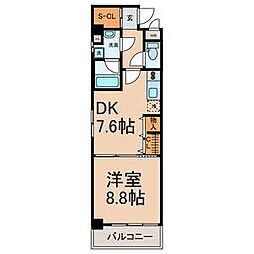 Enchante泉 1LDKの間取図画像