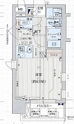 プレサンス新栄デコール 1Kの間取図画像