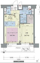 プレサンス名古屋STATIONビジュ 1LDKの間取図画像