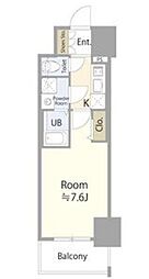 エスリード葵桜通り 1Kの間取図画像