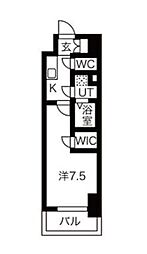 エスリード上前津ツヴァイテ 1Kの間取図画像