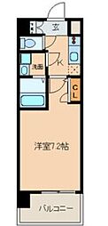 UURコート名古屋名駅 1Kの間取図画像