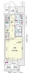 プレサンス鶴舞公園セラヴィ 1Kの間取図画像