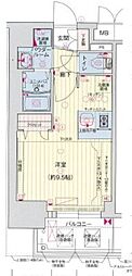 名古屋市営名城線 上前津駅 徒歩7分の賃貸マンション 7階1Kの間取り