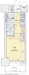 名古屋市営桜通線 太閤通駅 徒歩7分の賃貸マンション 2階1Kの間取り