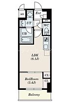 愛知県名古屋市中区松原２丁目（賃貸マンション1LDK・3階・28.27㎡） その2