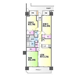 間取図画像 3LDK