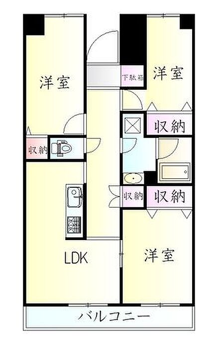 3LDK 間取り
