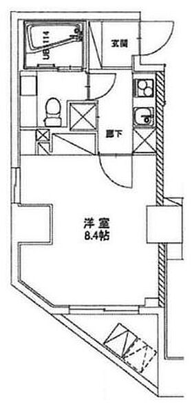 グランティアラ新御徒町アジールコート 804｜東京都台東区元浅草３丁目(賃貸マンション1K・8階・25.55㎡)の写真 その2