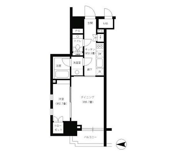 パークキューブ神田 405｜東京都千代田区神田須田町２丁目(賃貸マンション1DK・4階・32.07㎡)の写真 その2