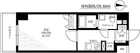 プレール・ドゥーク東雲 704 ｜ 東京都江東区辰巳１丁目（賃貸マンション1K・7階・25.50㎡） その2