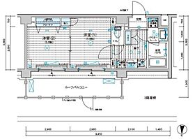 メインステージ千住中居町 0411 ｜ 東京都足立区千住中居町（賃貸マンション2K・4階・33.54㎡） その2