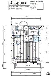 メインステージ入谷V 4階1LDKの間取り