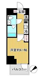 ＳＨＯＫＥＮ　Ｒｅｓｉｄｅｎｃｅお花茶屋 11階1Kの間取り